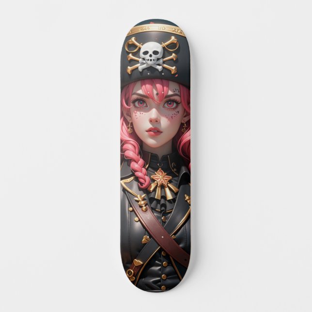 GEISHA PIRAT 4 MINI SKATEBOARD BRÄDA 18,5 CM (Framsida)