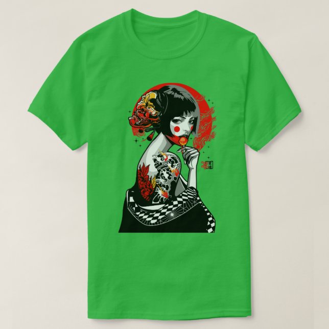 Geisha Pop T Shirt (Design framsida)