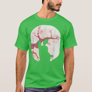 Geisha Sakura Cherry Blommar Japanska Kawaii Geish T Shirt