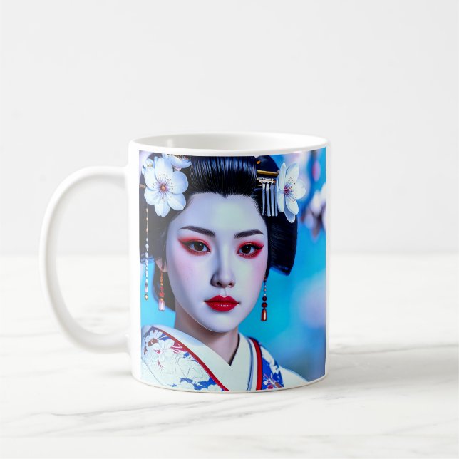 Geisha Skönhet Serenitet Kaffemugg (Vänster)