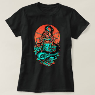 Geisha Tattobränd orange och svart T-Shirt