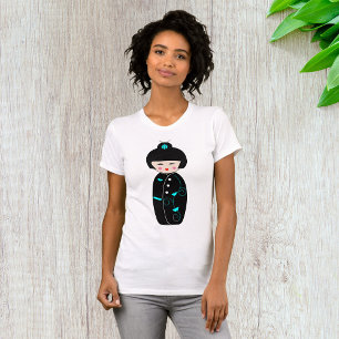 Geisha Tecknad Womens T-Shirt