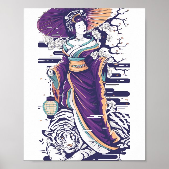 Geisha tiger shogun’s Geisha 86014 Poster (Framsidan)