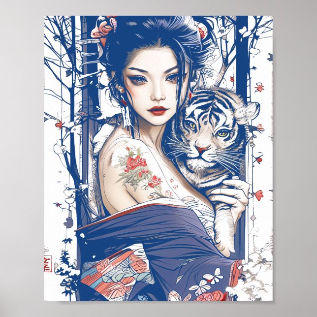 Geisha tiger shogun’s Geisha 89003 Poster (Framsidan)