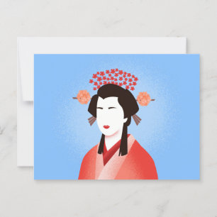 Geisha Vykort