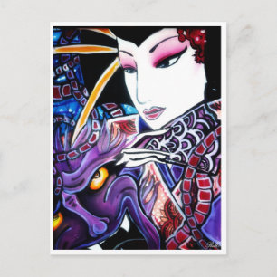 geisha vykort