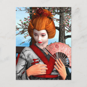Geisha Vykort