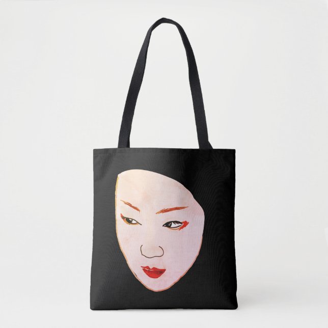 Geisha Woman Ansikte Tygkasse (Framsida)
