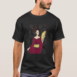 Geisha Woman Japanskt vackert Smart T Shirt