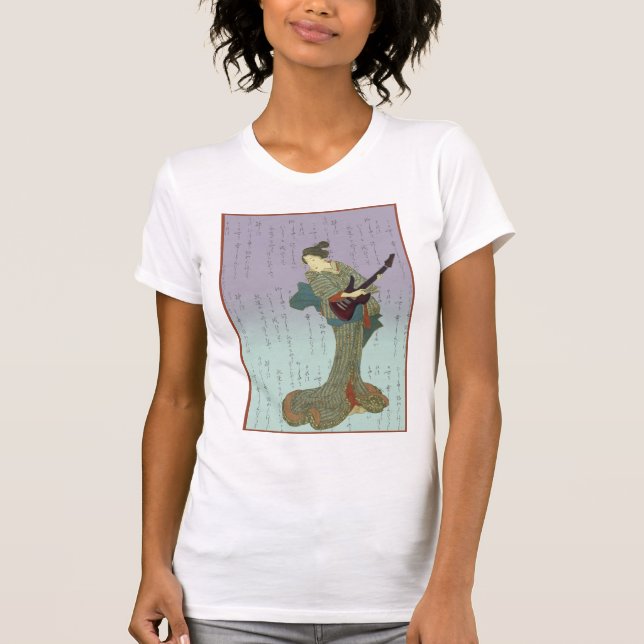 geishagitarr t shirt (Framsida)