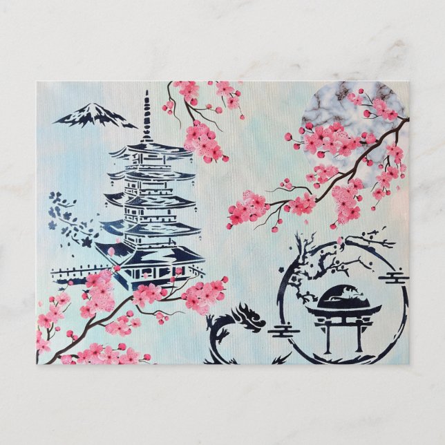 Geishans hus vykort (Framsida)