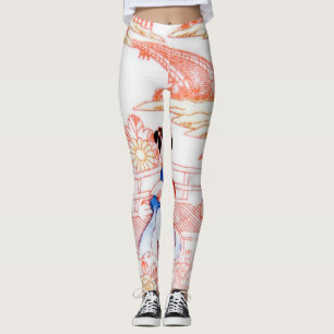 Geishas i trädgård leggings