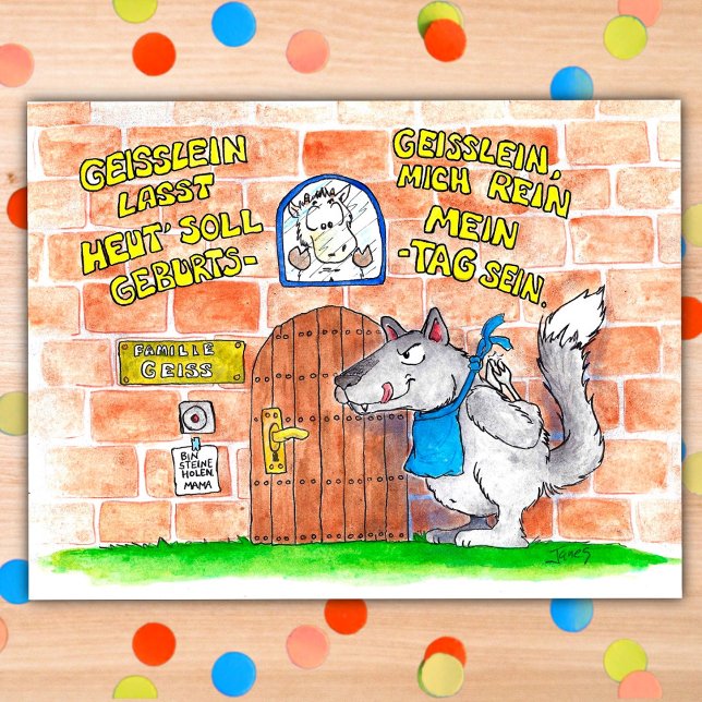 Geisslein Birthday-vykort av Nicole Janes Vykort (Skapare uppladdad)