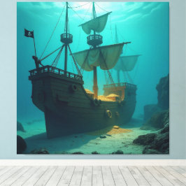 Geisterschiff der Piraten Canvastryck