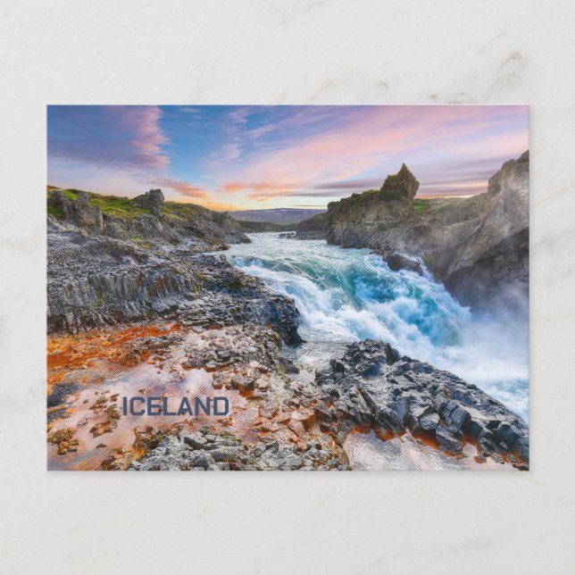 Geitafoss Waterfalls, Island Vykort (Framsida)