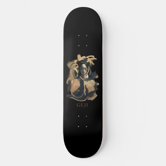 Geji Portrait Mini Skateboard Bräda 18,5 Cm (Framsida)