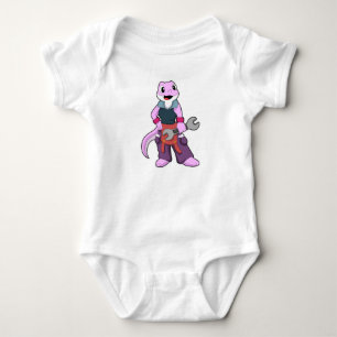 Geko som Mechanic med Wrench T Shirt