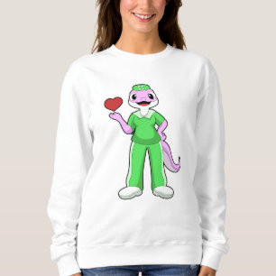 Geko som sjuksköterska med hjärta t shirt