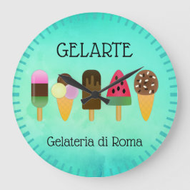 Gelateria/iscellsanalys (Ice Cream Parlor Ice Crea Stor Klocka