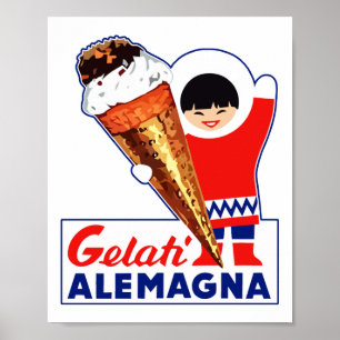 GELATI ALEMAGNA POSTER