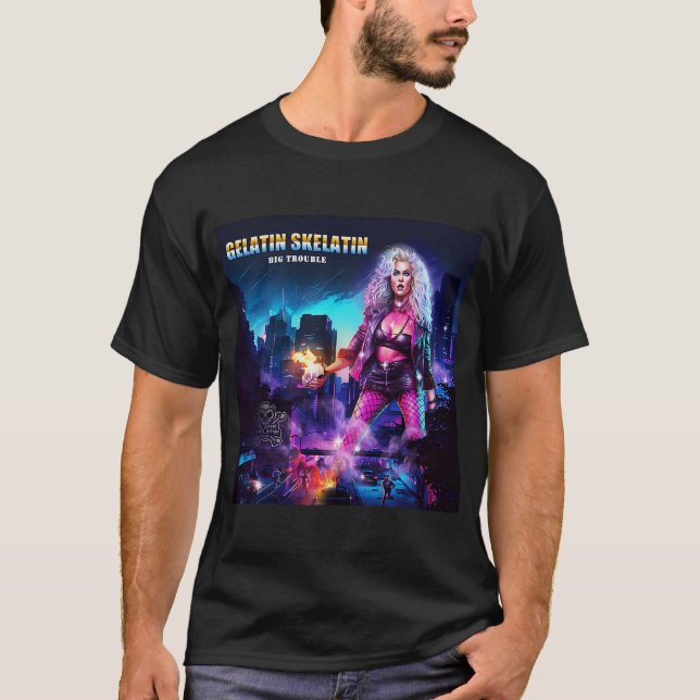 Gelatin Skelatin Stort Bråk T Shirt (Framsida)