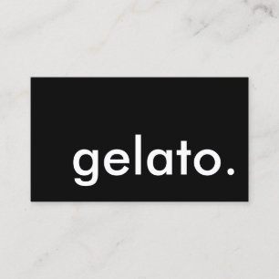 gelato. (anpassadet färg) visitkort