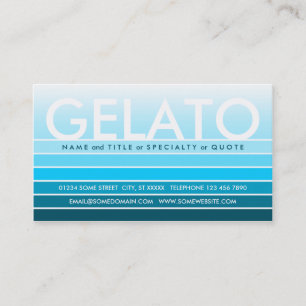 GELATO-sköldpadda Visitkort