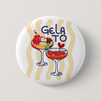 🍦 GELATO – Söt Retro Glass Grafik Knapp