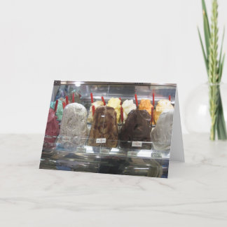 gelatohälsningkort kort