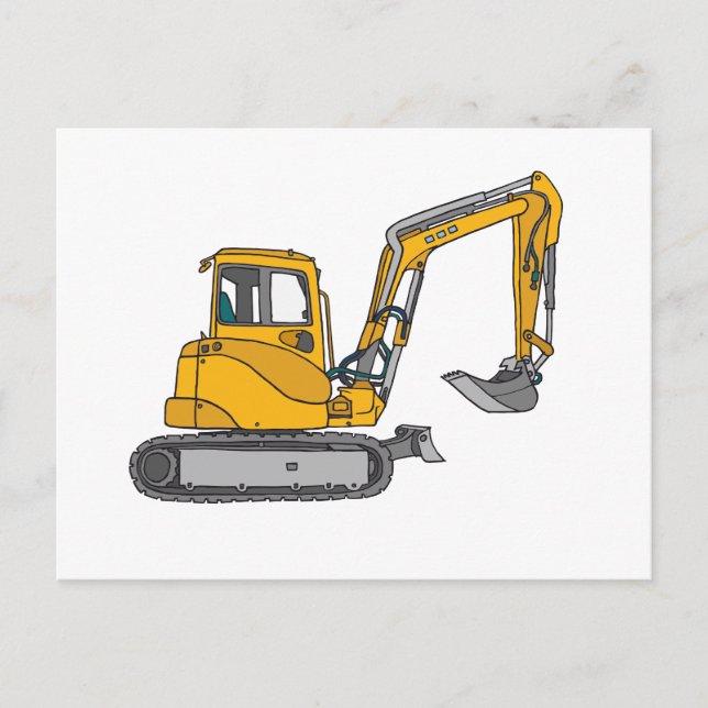 Gelber Bagger Vykort (Framsida)