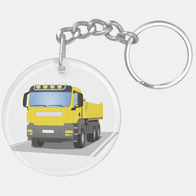 gelber Baustellen LKW (Vänster Baksida)