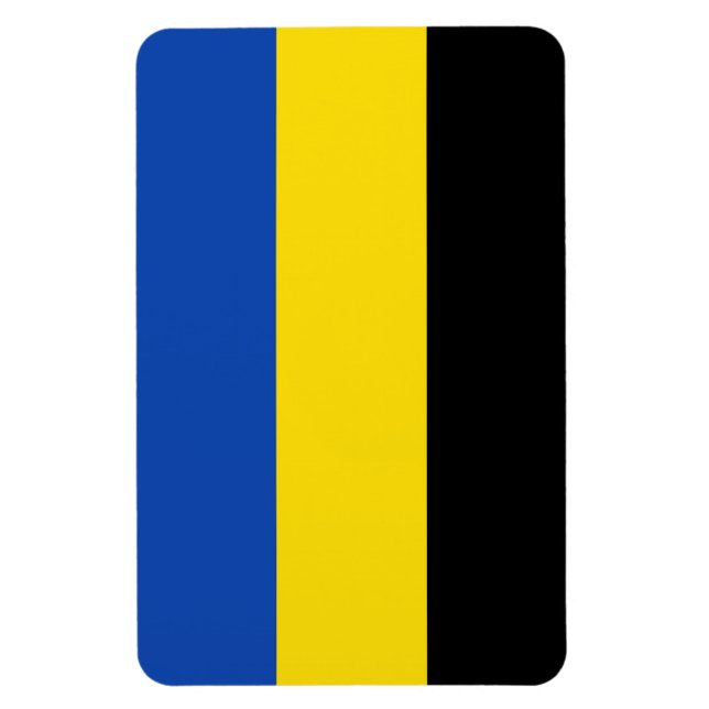 Gelderland Flagga Nederländerna land Magnet (Vertikal)