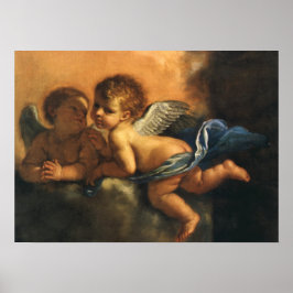 Geldetaljer, Patron Saints of Modena av Guercino Poster