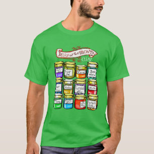 Gelé av den roliga julen för månadklubb tee shirt