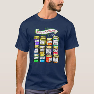 Gelé av den roliga julen för månadklubb tee shirt
