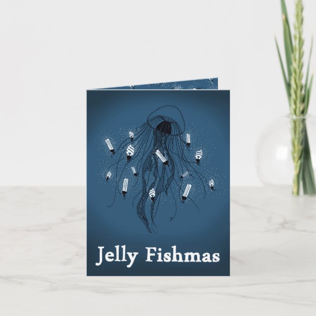 Gelé Fishmas (god jul) Kort (Framsida)