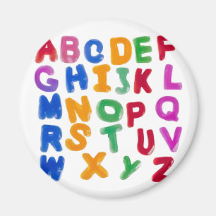 Geléalfabet Magnet