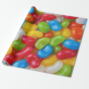 Gelébönor som slår in papper presentpapper