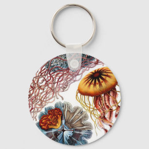 Geléfisk av Ernst Haeckel Nyckelring