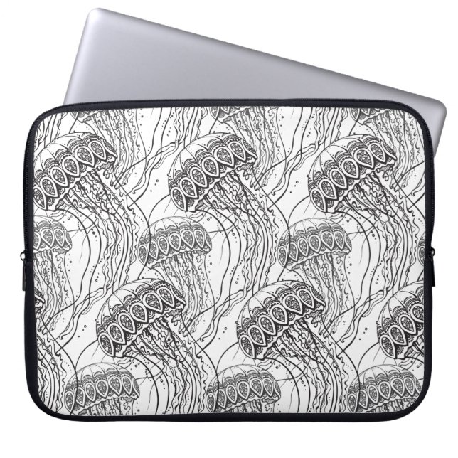 Geléfiskklotter Laptop Sleeve (Framsidan)