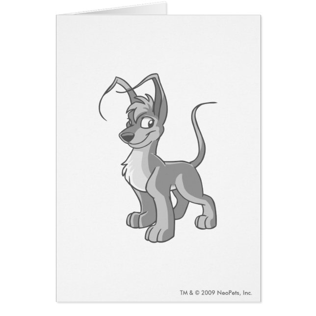 Gelert silver hälsningskort (Framsidan)