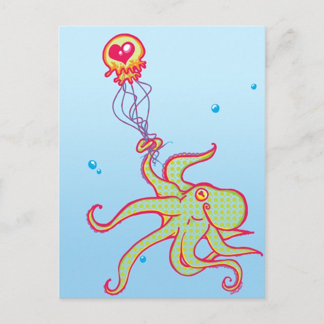 Gelévalentinvykort Helg Vykort (Framsida)