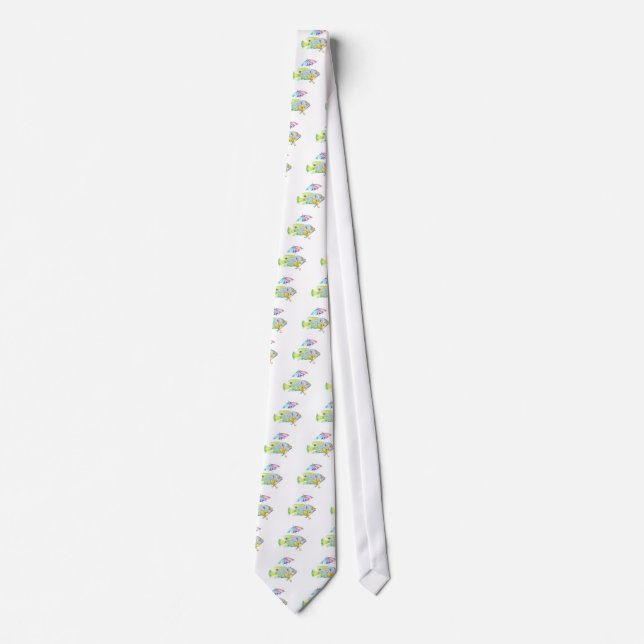 Gelfisk med paraplyer slips (Framsida)