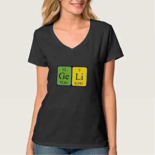 Geli Periodisk skjorta bord namn Tee Shirt