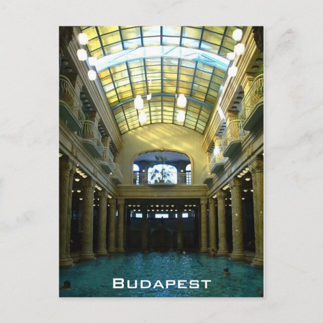 Gellert Bath Vykort (Framsida)