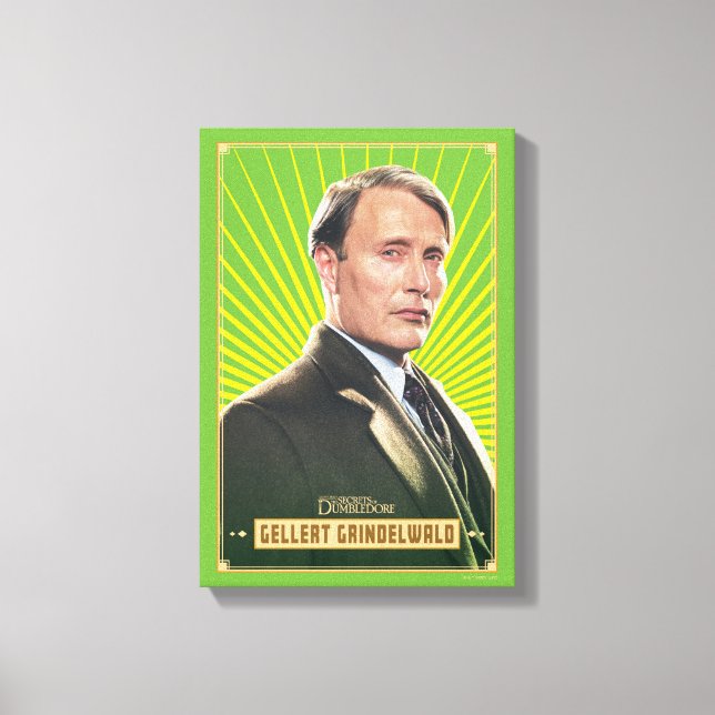 Gellert Grindelwald Character Graphic Canvastryck (Framsida)