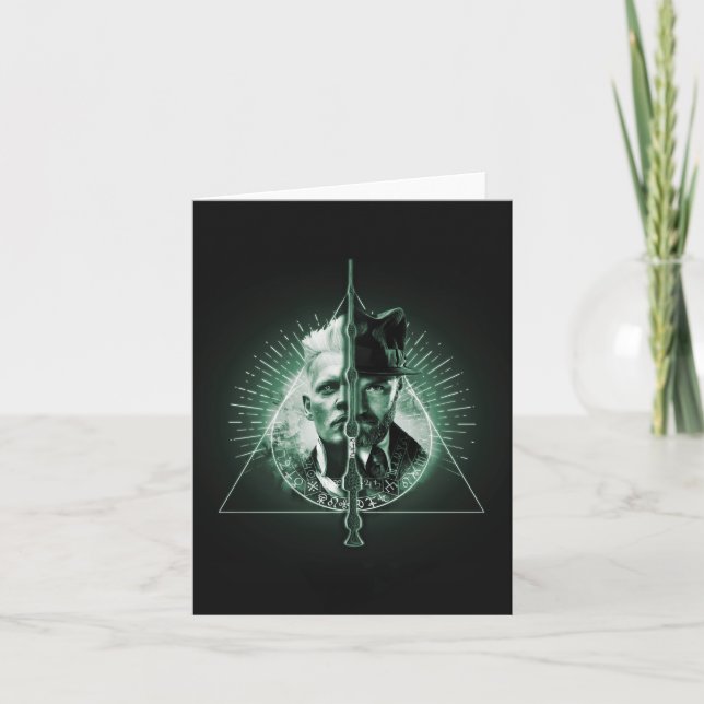 GELLERT GRINDELWALD™ jämfört med Dumbledore Kort (Framsida)