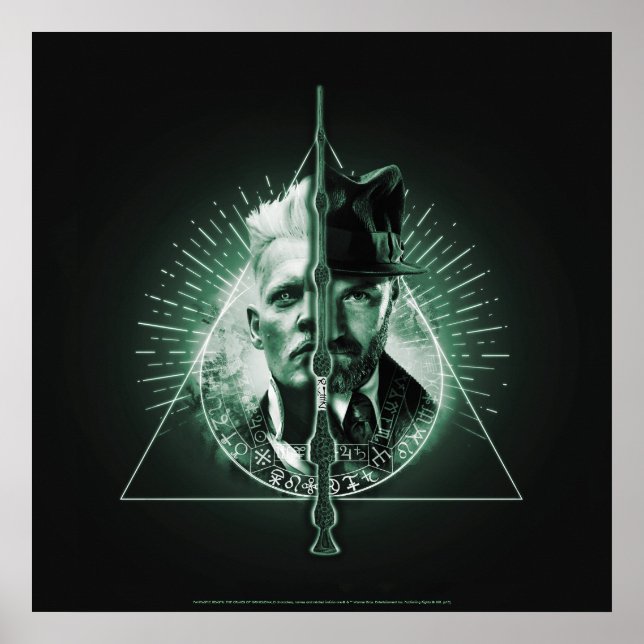 GELLERT GRINDELWALD™ jämfört med Dumbledore Poster (Framsidan)
