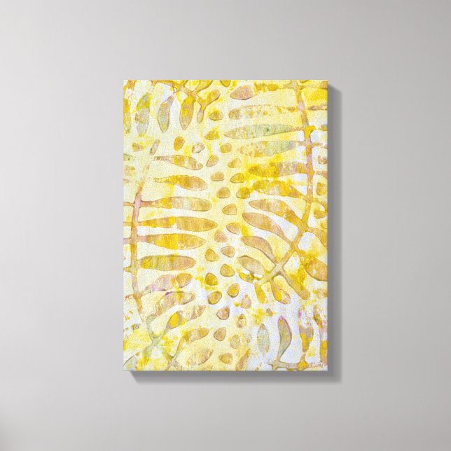 Gelli Prated Golden Lövs Canvastryck (Framsida)