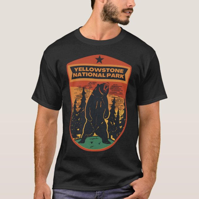 Gellowstone � bergens anda t shirt (Framsida)
